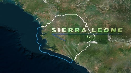 Mapa Mundial da Serra Leoa