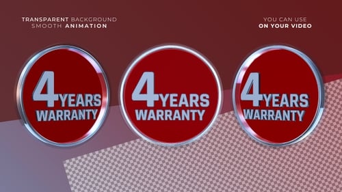 4 Years Warranty Badge