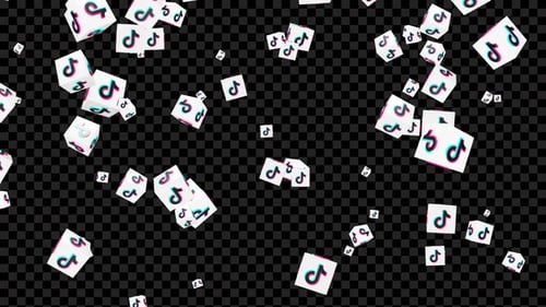 Icono de TikTok cayendo en Alpha Loop