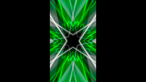 Vertical video white and green neon energy waves loop animation