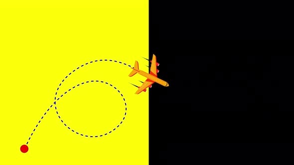 Plane Path Animation alpha 4K, Backgrounds Motion Graphics ft. plane ...
