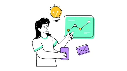 Business Analytics Animation Alpha Channel