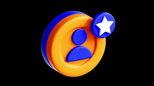 Lieblingsmitglied 3D Icon Animation