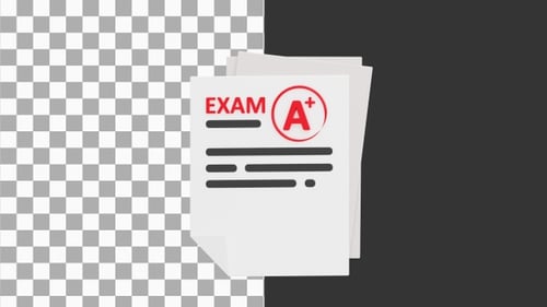 3D Animation of Exam or Assessment | Alpha Channel