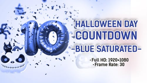 Halloween Day Countdown_Blue Saturated