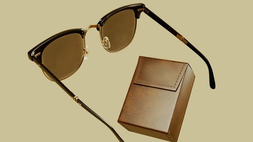 Realistic 3D Sunglasses Rotating and Folding Product Shot