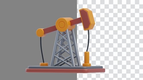 3D Animation of Oil Drilling Machine