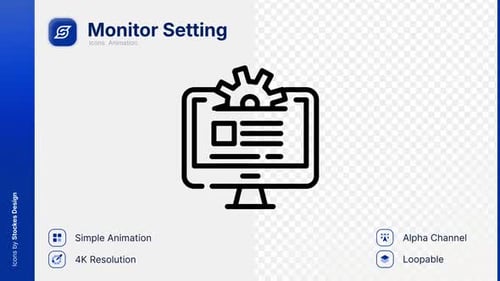 Animation Monitor Setting Icon