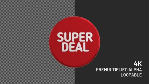 Super Deal rotating looping badge