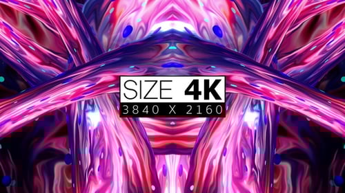Vibrant Fluid Abstract Neon Motion Background Loop