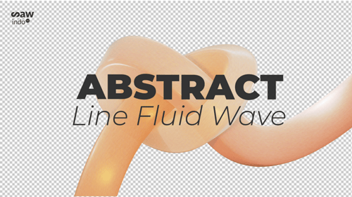 Abstract Fluid 3D Knot Reveal with Color Changing Animation