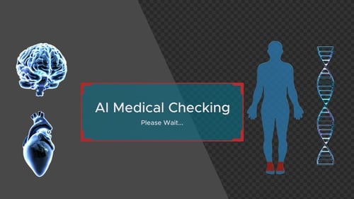 3D Animation of Medicine and AI | Alpha Channel
