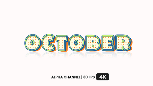 October Text Animation