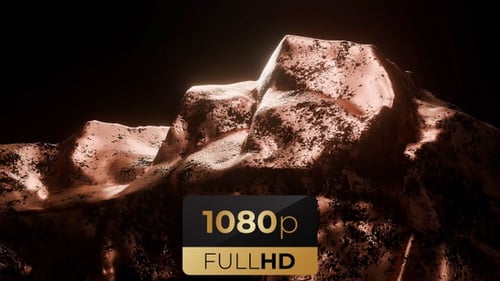 Cinematic 3D Animation of Textured Asteroid Surface