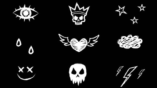 4k Scribble Elements