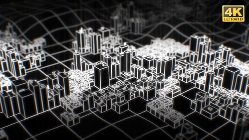 Fondo de pantalla de contorno de ciudad