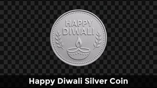 Pièce en argent Happy Diwali — Célébration du festival