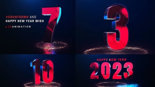Countdown With Happy New Year Wish V2