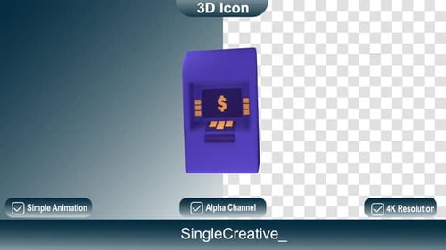 3D-Symbol-Atemmaschinen-Animation