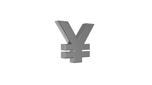 Silver Yen Symbol