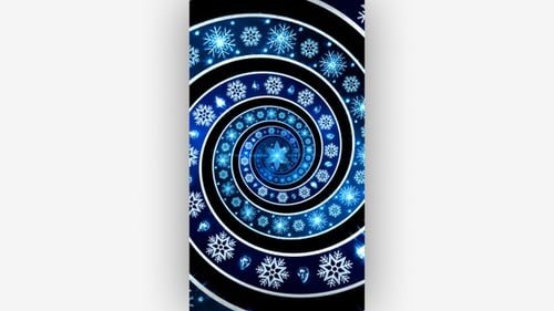Snowflakes Vortex (Vertical)