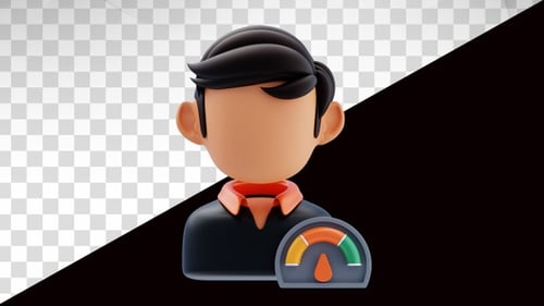 Animation 3D des performances des employés