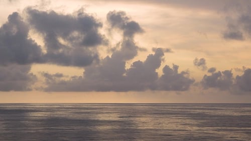 Nature. Sea sunset. Majestic sunset or sunrise landscape Amazing light of nature cloudscape sky.