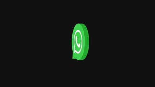 WhatsApp 3D Logo | Alpha Channel