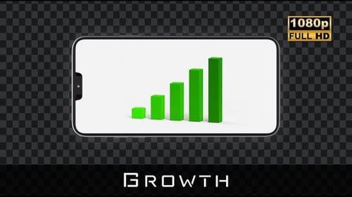 Growth | Bar Graph In Smartphone