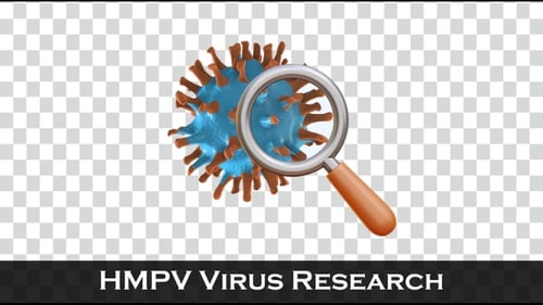 HMPV-Virusforschungssymbol | Humanes Metapneumovirus | Virus