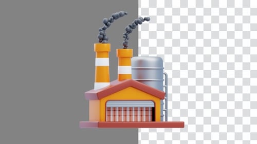 3D Animation of Factory Building