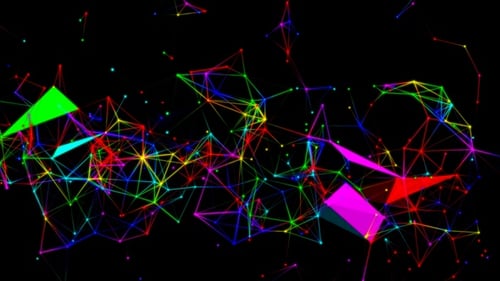 Colorful Plexus Background Loop