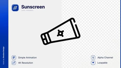 Animation Sunscreen Icon