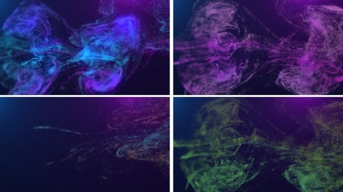 Abstract Fluid Particle Swirl Dynamic Background