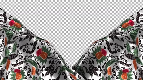 Tela con estampado de seda étnica de Indonesia Wave Alpha Songket Batik Madura Jawa Timur Java Oriental