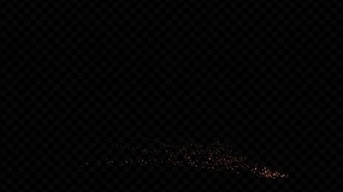 Golden Particle Glow Abstract Light Streak Transition