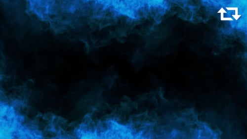 Energetic Blue Fluid Smoke Reveal Transition