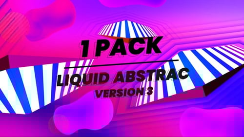 Vibrant Abstract Fluid Shapes and Geometric Lines Background Animation
