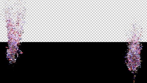 Confetti Splash with alpha channel