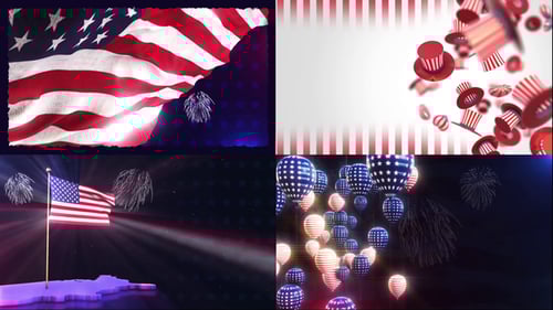 Fourth of July Patriotic USA Celebrations Background