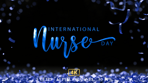 International Nurse Day Elegant Calligraphy Text Reveal