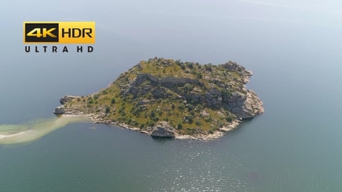 Perfect beach and islet Bafa Lake