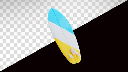 3D Animation of Surfboard