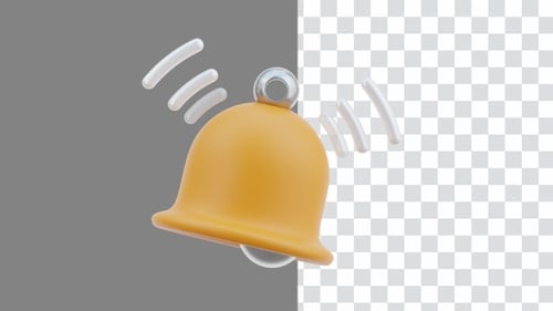 3D Animation of Bell Alarm Displays Personalized Alerts | Alpha Channel