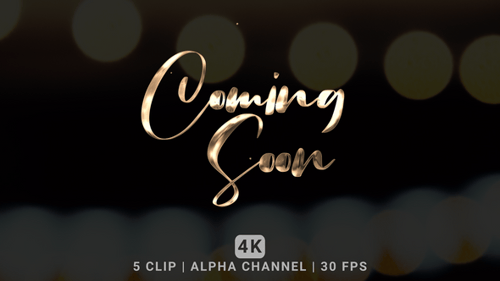 Coming Soon Text Animation