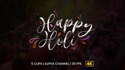 Happy Holi Textanimation