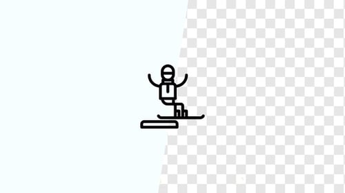 Snowboard Icon Animation