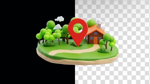 3D-Animation der Lagekarte