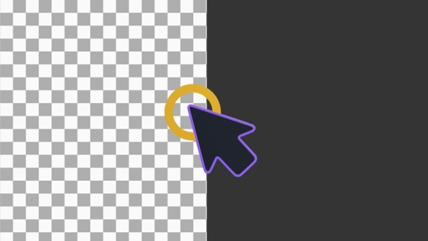 3D Animation of Hand Cursor in Mid-Click Action | Alpha Channel ...