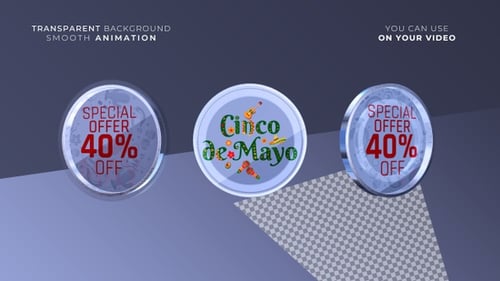 3D Rotating Promotional Badges